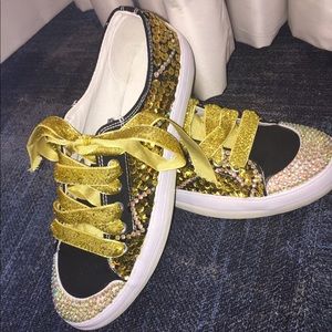 Handmade Gold Custom Shoe